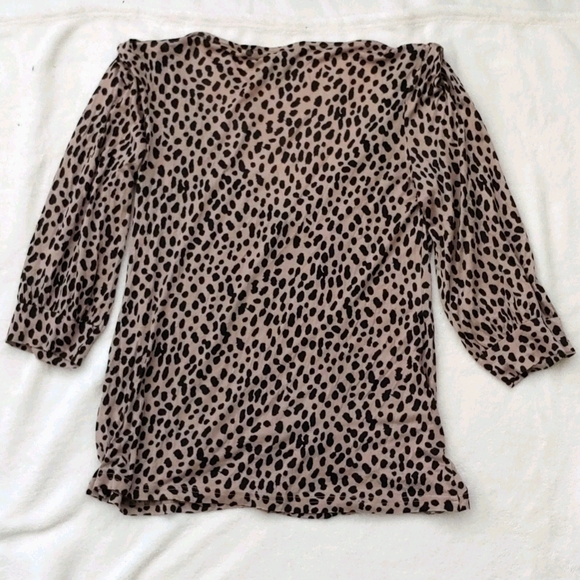SALE 2 for $7: Banana Republic Cheetah Print Blouse, Small - Picture 8 of 10
